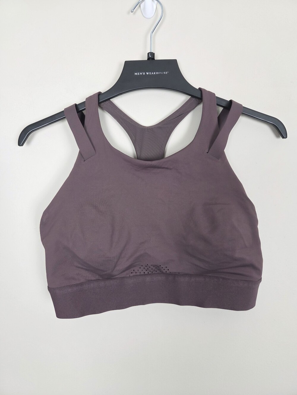 Lululemon X Soulcycle Set Sports Bra 24" Leggings Purple Taupe Womens 12 Everlux - Picture 2 of 11